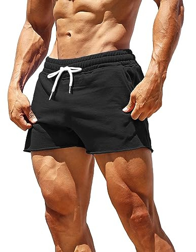 Träningsshorts För Män, Rå Kant I Botten, Unikt Mode I Gym Eller Träning Storlek XL