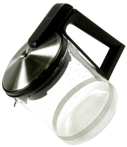 KRUPS Kaffeekanne mit Filter und Deckel, Kaffeemaschine MS-623653, Silber, Modern, Edelstahl, 1,2 Liter, Kanne