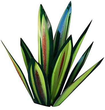 TGRTY Planta de Agave, Adornos de Metal de Planta de Tequila DIY, Planta de Agave de Escultura rústica de Tequila, Agave de jardín Pintado a Mano