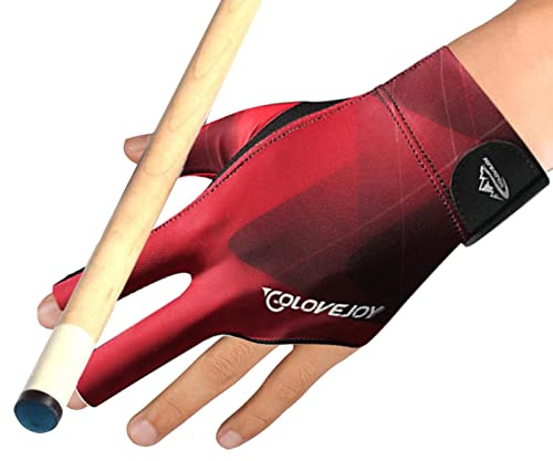 Genikeer Billard Handschuhe | Handschuhe | Billard Handschuh Linke Hand | Professionelle Billard Zubehör 3 Finger Billard Pool Handschuhe | Billard Sportzubehör, Queue Sporthandschuh, Unisex