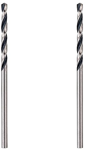 Bosch Professional 3 Stück HSS Spiralbohrer Metal and Wood (für Metall und Holz, Ø 2 mm, Länge 49 mm, Zubehör Bohrer) (Packung mit 2)
