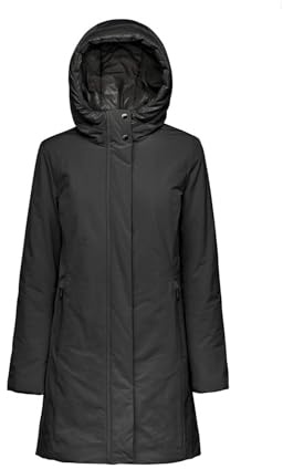 Geox Giacca da donna W SPHERICA NERO 44_IT, Nero, 44