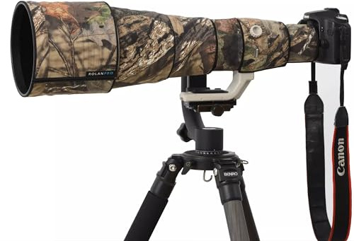 Rolanpro Copriobiettivo mimetico per Canon EF 800 mm F/5.6 L IS USM, custodia protettiva impermeabile #23