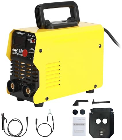 Fairnull 220 V tragbares Mini-Schweißgerät, ARC-Schweißgerät, Digitalanzeige, elektrisches Schweißgerät, Wechselrichter, DC-Mini-Stabschweißgerät für Schweißanfänger EU -Stecker