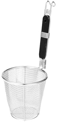 Milageto French Fries Basket Frying Basket Skimmer Kitchen Utensil Mesh Pasta Basket Pasta Noodle Strainer for Restaurant Straining, 35x16cm
