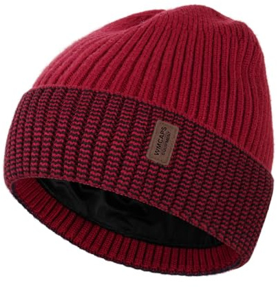 Wmcaps Herren Winter Mütze, Thermo Strickmütze, Warmes Fleece Beanie