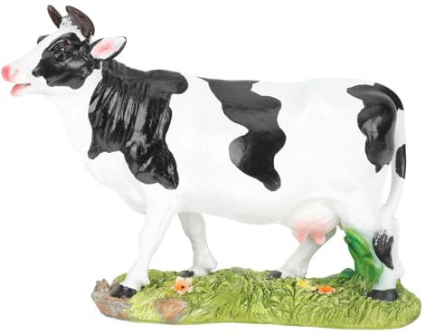 KONTONTY Kuhstatue Aus Kunstharz Für Garten Dekoration Kuh Figur Handwerk Tierstatue Für Landschaftsbau Und Geschenkidee