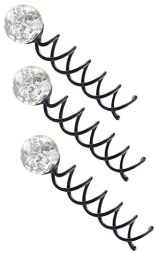BELLIFFY 3pcs Spiral Hair Curler U-shaped Clip for Bun Pins Hair Bun Clip Pin Styling Tools for Women Girls