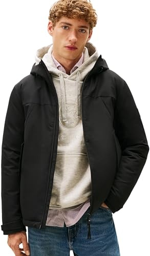 Tommy Hilfiger herr TECH HUVA KORT VADDERAD JACKA MW0MW41363 andra jackor, svart, M, svart (svart), M