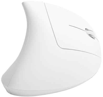 SPYMINNPOO USB Wireless USB Vertical Mouse RVB Mouse 2.4G pour Les Accessoires D'ordinateur de Bureau (Souris Blanche Verticale H1)
