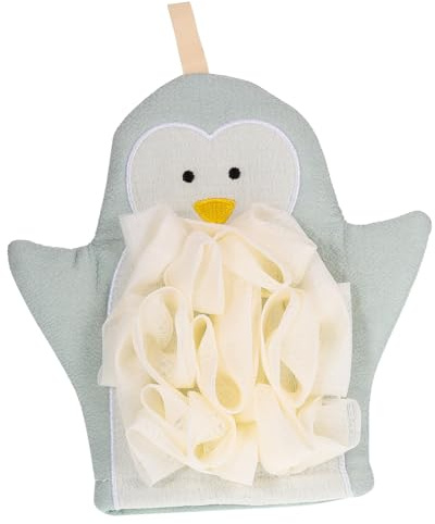 WRITWAA Exfoliating Shower Mitts for Bathing Adults and Children, Dual-sided Skin Scrubbing Gloves Made of Toweling Plant Fiber, Practical and Soft Body Exfoliator Tool for Effective Dead