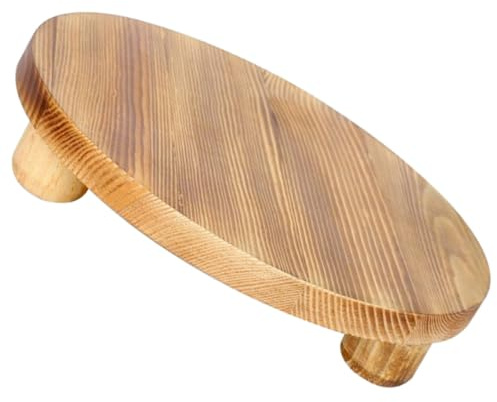 Anneome Supporto in Legno per Vasi da Fiori da Tavolo Portafiori Decorativo per Piante Succulente Base Robusta in Pino per Soggiorno e Ufficio Alzata Multiuso per Esposizione Piante e