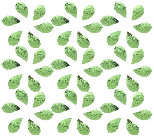 Parliky Confeti de Brillantes Verdes para Decoración de Mesa Otoño y Acción de Gracias Confeti Dispersable para Fiesta y Centro de Mesa Otoñal