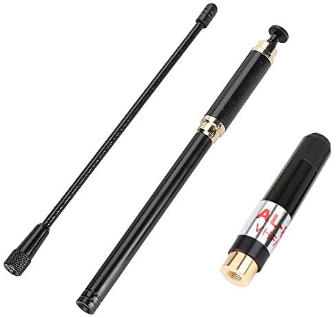 TengKo AL-800 Dual Band Antenne Erweiterbare VHF/UHF SMA-Male Long Range Demontierbare Antenne für Retevis RT1/RT2/RT3 und Wouxun Radio Walkie Talkies