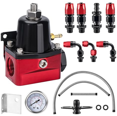 EVIL ENERGY Fuel Pressure Regulator 6AN EFI Bypass Return Adjustable (30-70PSI)