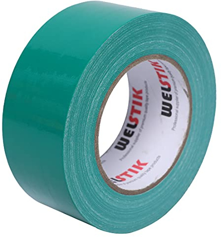 WELSTIK grünes Gewebeklebeband, professionelles Klebeband, buntes Klebeband für Reparaturen, Basteln, für Innen- und Außenbereich, 50 mm x 41 m