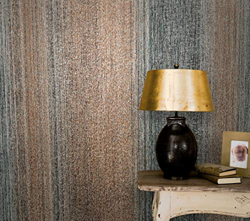 marburg Tapete Braun Streifen für Schlafzimmer Wohnzimmer oder Küche 100% Made in Germany Premium Vlies Qualität 10,05 X 0,53m