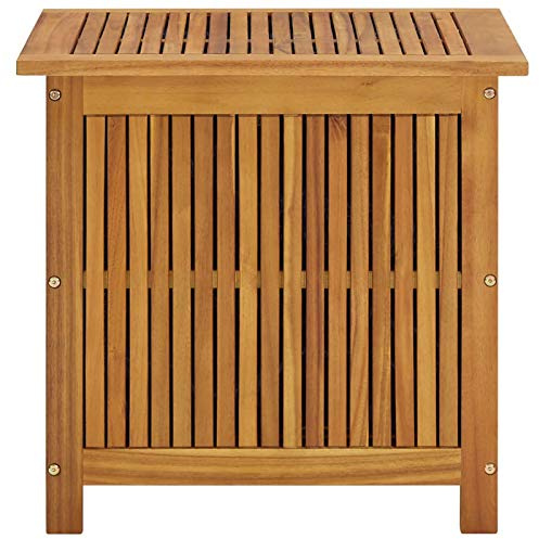 Garten-Aufbewahrungsbox 60x50x58 cm, Holzbox Akazie, Outdoor Storage for Garden Tools and Accessories
