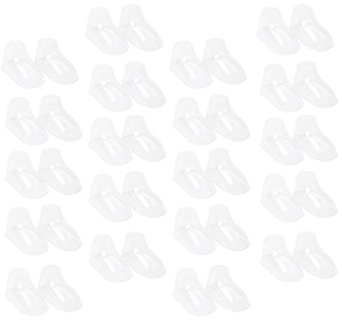 Milisten 100 Piezas de Plástico Transparente para Pies de Bebé Botitas para Niños Zapatos para Calcetines Soporte de Soporte Moldeador para Escaparate de Calcetines para Uso Doméstico Y en