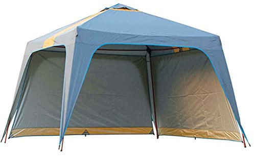 0℃ Outdoor Pavillon 4x4m Wasserdicht, Kirchturm Partyzelt, Gartenpavillon Tragbare, Pavillon Partyzelt, Rahmen aus Verstärktem Stahl, Überdachungszelt für Festivals Hochzeitscamping Im Freien