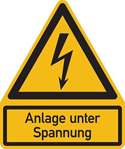 Dreifke® Warnschild, Kombischild, Anlage unter Spannung Kunststoff 200x237mm