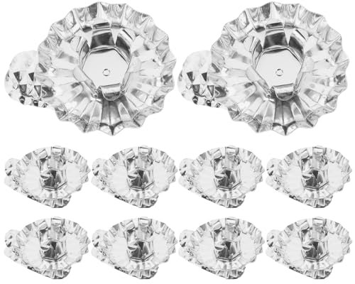 Vaguelly 10pcs Christmas Tree Candle Holder Clips Xmas Candle Clips for Festive Decoration Elegant Candelabra for Holiday Parties and Home Decor