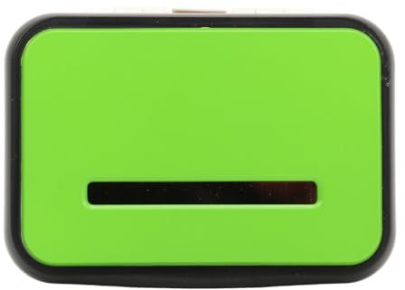 Electronic Pedometer, Green Solar Walking Pedometer Portable Battery Powered Distance C with Large Display for Fitness