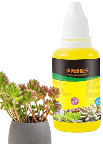 Fulenyi Fertilizante para suculentas, cactus y plantas de interior, Potenciador del crecimiento de raíces suculentas de 50 ml