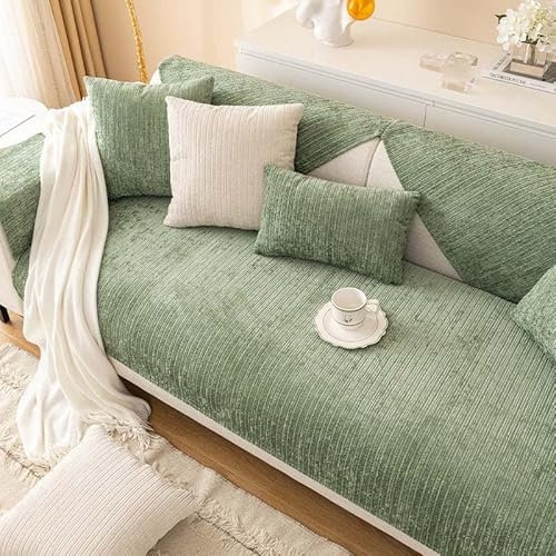 HLTQL Sofabezug 1 2 3 4 Sitzer Sofaschoner rutschfest Couchbezug L Form Waschbarer Dekor Perim Sofa Decken Sofaschutz Katze Hund Decke Doppelseitiger Gesteppter(11,90x180cm)