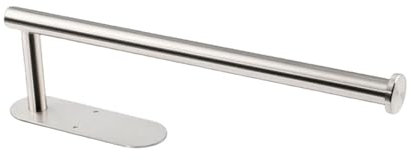 Toilettenpapierhalter zur Wandmontage, kein Stanzen, rostfreier Korrosionsschutz aus Edelstahl, Toilettenpapierhalter für Badezimmer und Küche, B, Silber