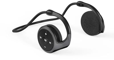 MYSSJS Casque Bluetooth Casque Bluetooth Lecteur MP3 Casques Radio FM sur-Oreille Confort Fente pour Carte TF Écouteurs De Sport avec Microphones Casque Gaming(Black with 32GB Card)