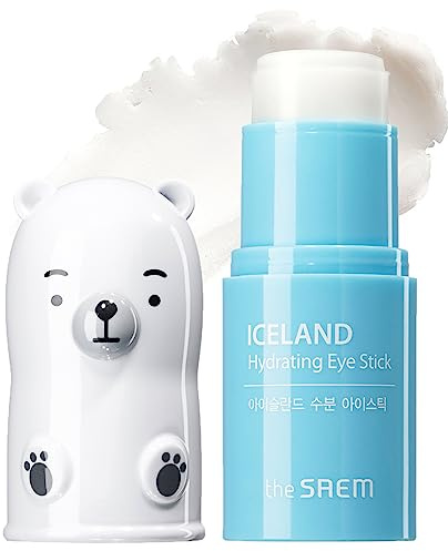THESAEM Iceland Hydrating Eye Stick 0.24oz (7g) - Kühlender Augenbalsam gegen dunkle Augenringe und Schwellungen – Behandlung der Augenpartie – Reduziert Falten und spendet Feuchtigkeit