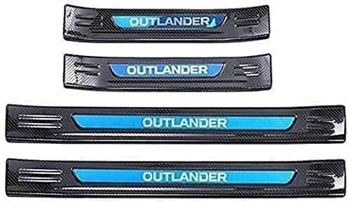 LZZDZSSL 4 Pezzi in Acciaio Inox Protezione Davanzale della Portiera per Mitsubishi Outlander 2013-2019,Contro Graffi per Auto Esterno Batticalcagno Accessori Protezione