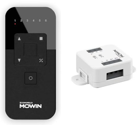 Api Unité de module radio et wi-fi avec télécommande- radiocommande 6 canaux avec APP pour téléphone universel volet roulant, volet roulant tubulaire, rideaux.