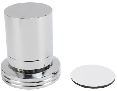 Hochleistungslautsprecher -Isolation Füße Füße Aluminiumlegierung Vib Speaker Stand Füße mit Schlupfkissen für Plattenspieler Verstärker Silber Vib -Dämpfungskissen