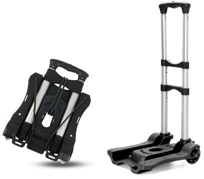 ZUGLQYSX Carrello for la Spesa a casa Carrello for Bagagli Pieghevole Carrello Portatile a Due Ruote Sacco a Mano Pieghevole for carichi Pesanti da 35 kg per Viaggi, Traslochi