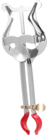 SHOWERORO Notenclip Marschgabel Für Trompete Und Saxophon Langlebiger Metallhalter Mit Komfortablem Griff Für Musiker Und Studenten Silber