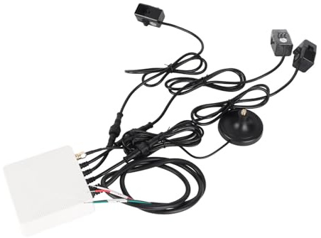 Walfront Contatore di Energia Trifase Smart Monitor Elettricità Domestica Monitor WiFi Potenza in Tempo Reale Tester per Strumenti Elettrici, Monitoraggio Elettrodomestici, Monitoraggio Energetico,