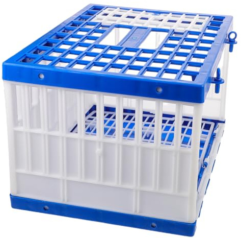 Toyvian Jaula Portátil para Palomas Plegable de Plástico 40X29X25 CM Sistema de Liberación Profesional Transportador Ligero para Entrenamiento y Viaje de Aves en Casa y Competición