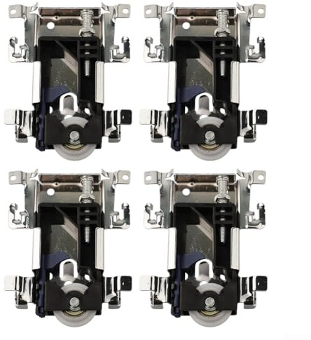 4PCS Sliding Door Wheels Sliding Wardrobe Door Parts | Ball Bearing Rollers For Bottom Roller Guides Of Sliding Doors | Load 30Kg Closet Sliding Track Roller