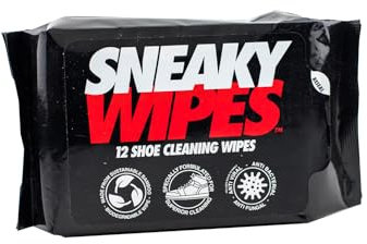 SNEAKY Wipes, Shoe and Trainer cleaning wipes - 12 pack