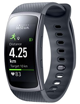 Samsung - Gear Fit 2 - Tracker d'Activité - Taille L - Noir (Import Allemagne)