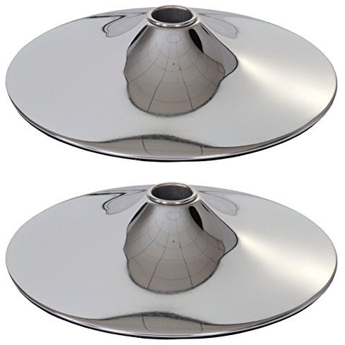 Mendler 2er-Set Fußteller für Barhocker Drehstuhl Esszimmerstuhl - Ø 38,5cm