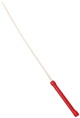 Natürliches, elastisches und robustes Bambusholz, ein Rattan-Stil, scharfe Reitgerte oder Gerte Gr. 0.6 cm, rot