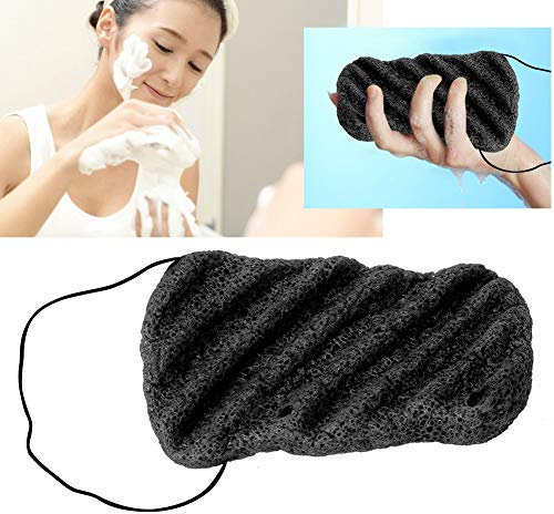 Spugna Konjac naturale per il viso con fodera, esfoliante per il corpo facciale di grandi dimensioni, rimuovi lo strumento per la pulizia dei pori(02#)