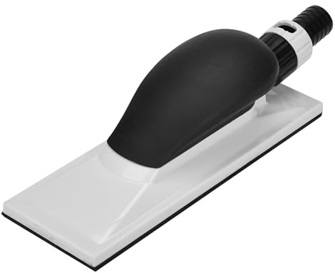 Schleifblock mit Staubabsaugung, Handschleifer staubfrei 200x70mm für Holz, Wand und Auto – Schwamm mit Griff zum Polieren und Schleifen
