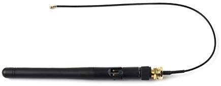 Waveshare Compatible Antenna for Raspberry Pi Compute Module 4/5, Supports 2.4G/5G WiFi Frequency Band, External Antenna for CM4/CM5/ESP32, with SMA Male Central Pin Connector