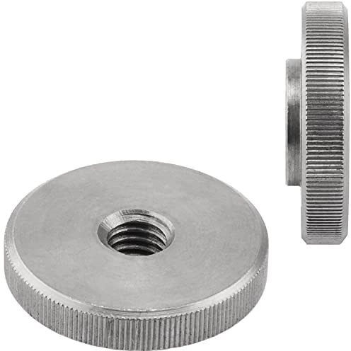 FASTON® Rändelmutter Niedrige Form M5 (4 Stück) DIN 467 aus Edelstahl A1 VA Rändelmuttern Mutter Rändel mit Gerändeltem Rand Rändel-Mutter Rostfrei Muttern
