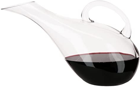 Vinata Décanteur Molise - 1,2 litre - Carafe en cristal - Décanteur à vin - Aérateur de vin fait main