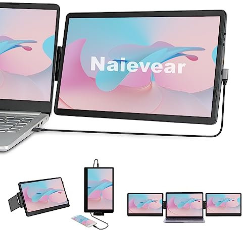 Naievear Portable Monitor,11.6inch Laptop Screen Monitor With HDMI/Type-C, External Second Screen For Laptop/Pc/Mac/PS3/4/5/Xbox/Phone